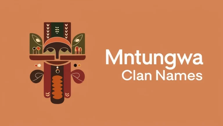 Mntungwa Clan Names