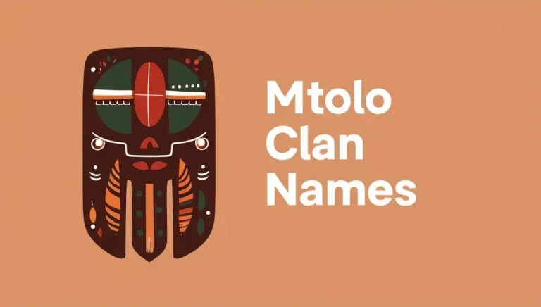 Mtolo Clan Names