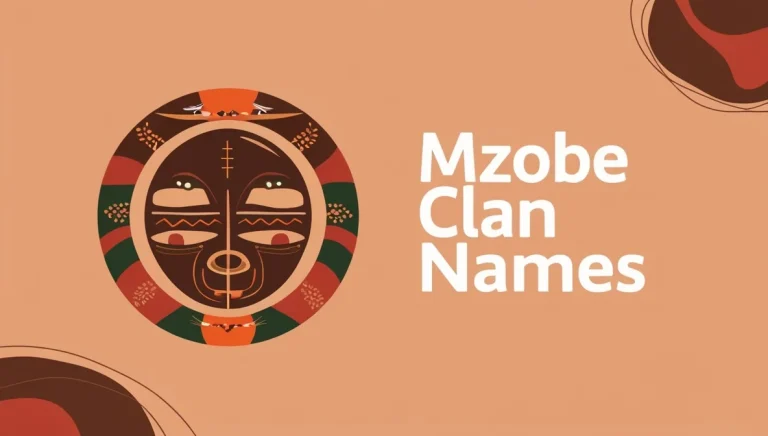 Mzobe Clan Names