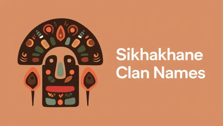 Sikhakhane Clan Names