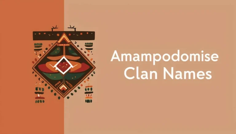 AmaMpondomise Clan Names