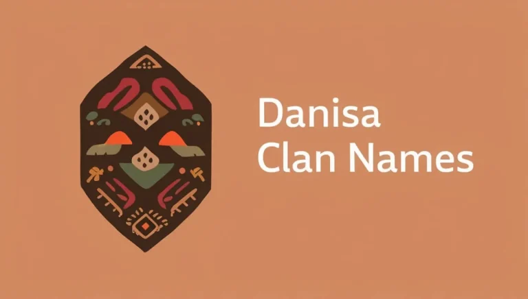 Danisa Clan Names