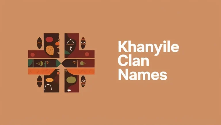 Khanyile Clan Names