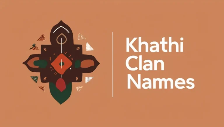 Khathi Clan Names