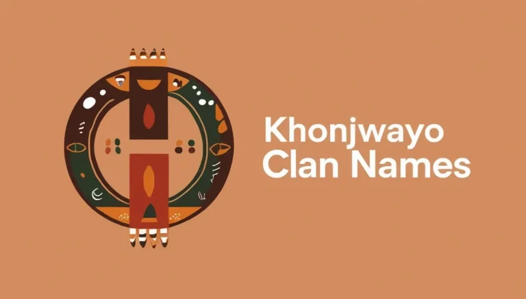 Khonjwayo Clan Names