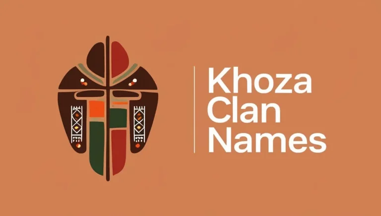 Khoza Clan Names