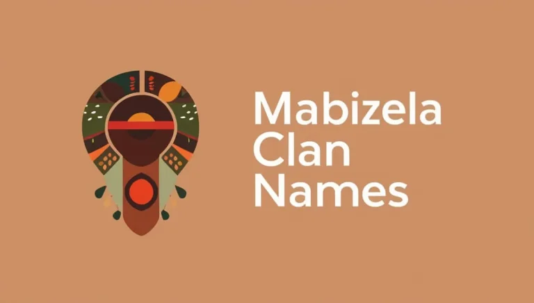 Mabizela Clan Names