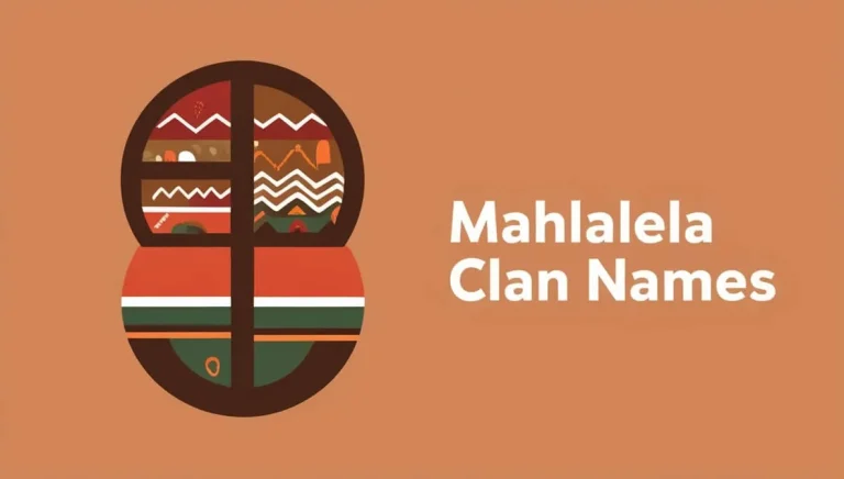 Mahlalela Clan Names