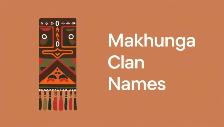 Makhunga Clan Names