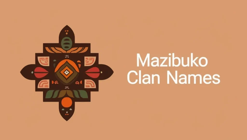 Mazibuko Clan Names