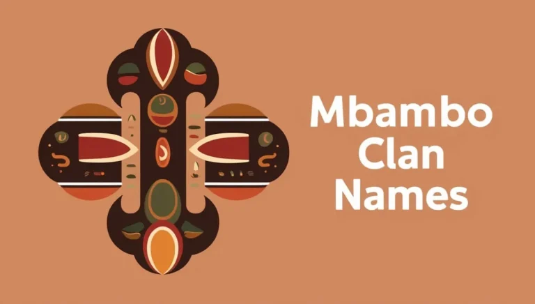 Mbambo Clan Names