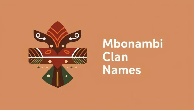 Mbonambi Clan Names