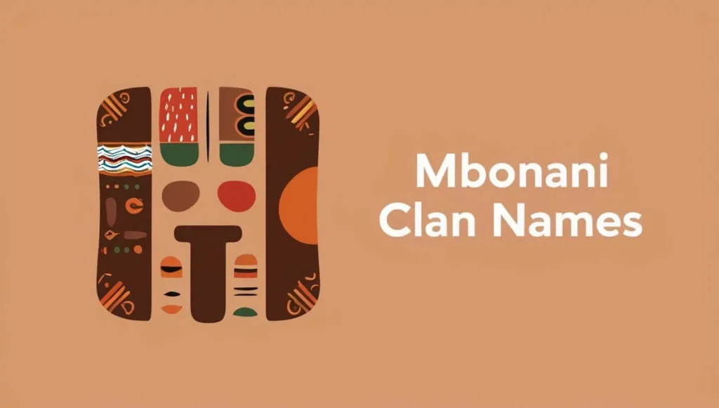 Mbonani Clan Names