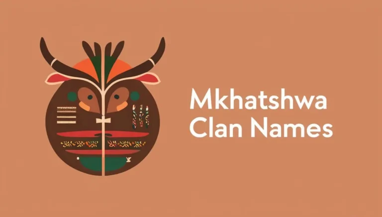 Mkhatshwa Clan Names