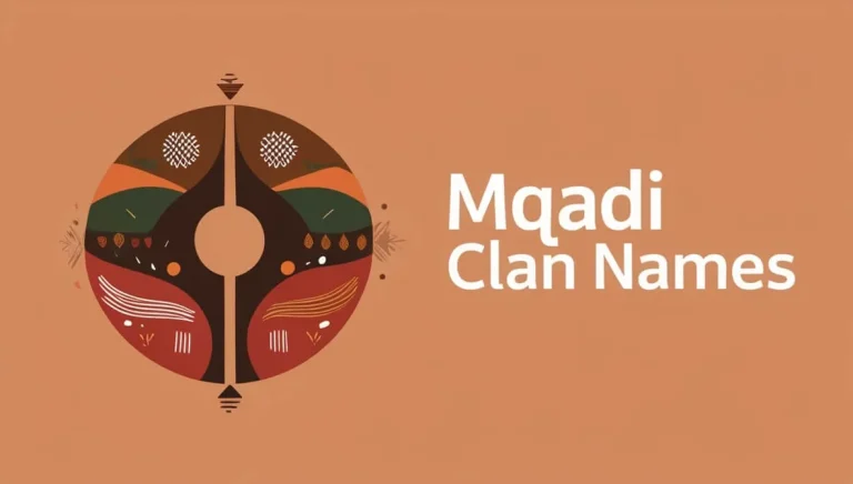 Mqadi Clan Names