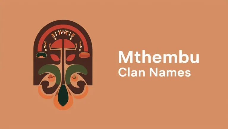 Mthembu Clan Names