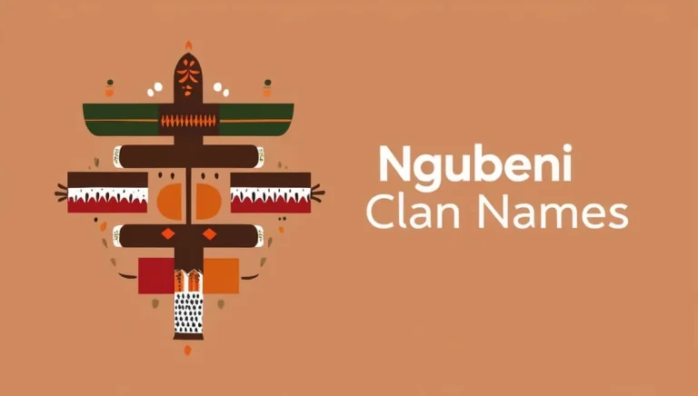 Ngubeni Clan Names