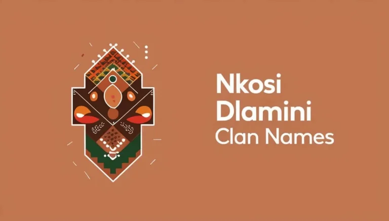 Nkosi Dlamini Clan Names