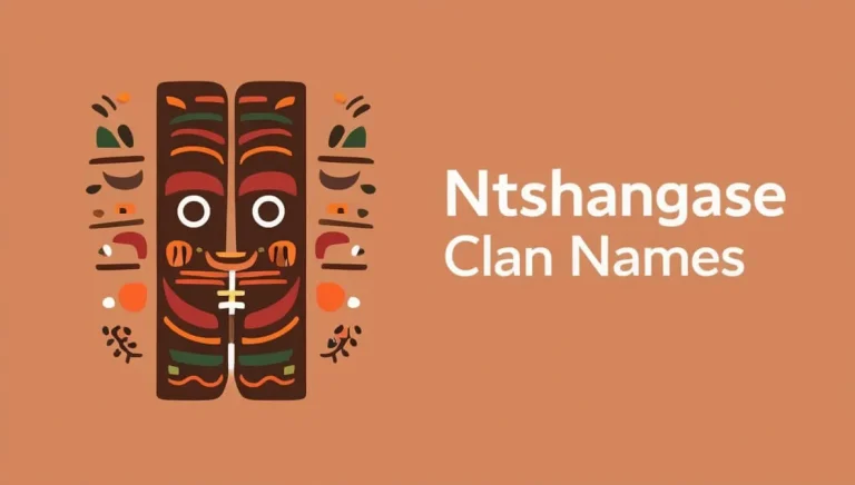 Ntshangase Clan Names