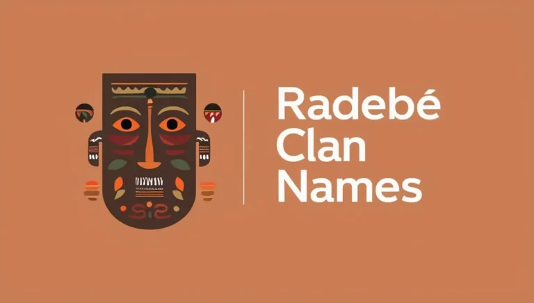 Radebe Clan Names