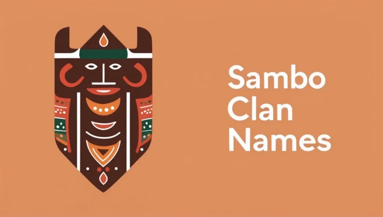 Sambo Clan Names