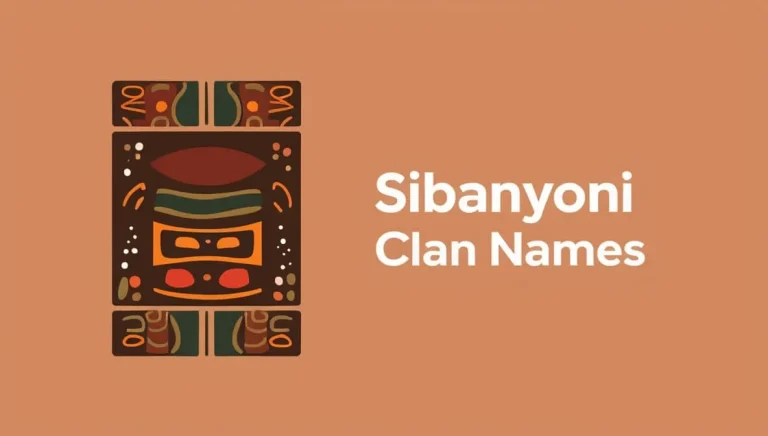 Sibanyoni Clan Names