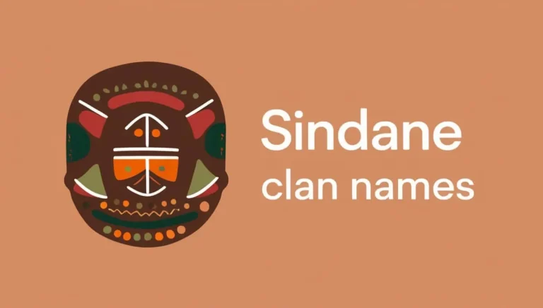 Sindane Clan Names