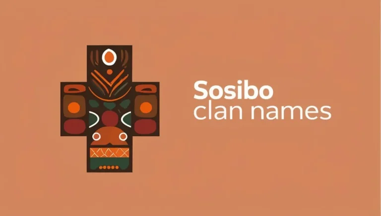 Sosibo Clan Names