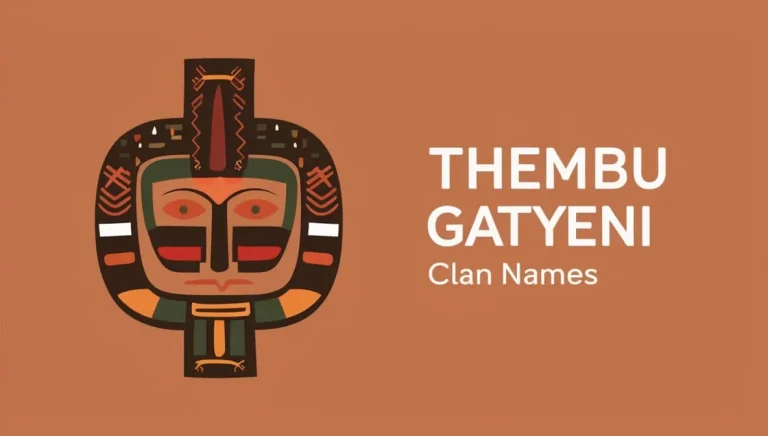 Thembu Gatyeni Clan Names