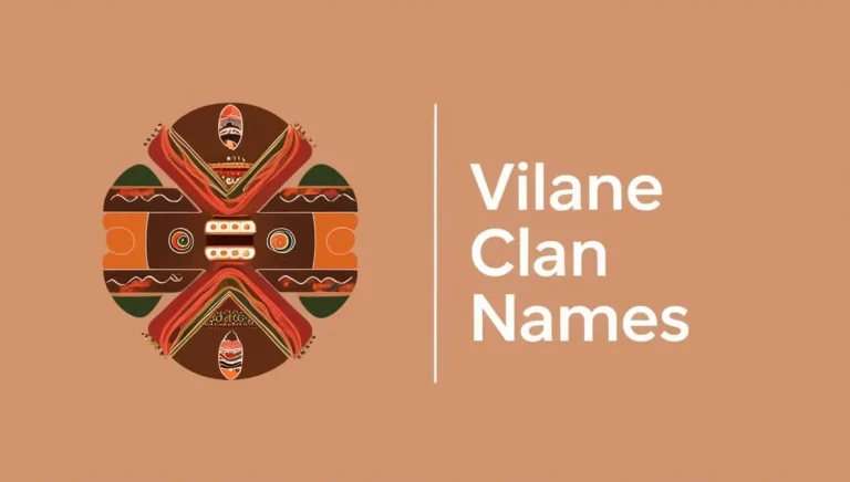 Vilane Clan Names