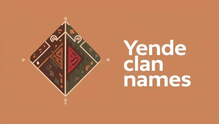 Yende Clan Names